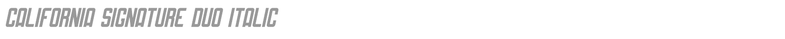California Signature font preview